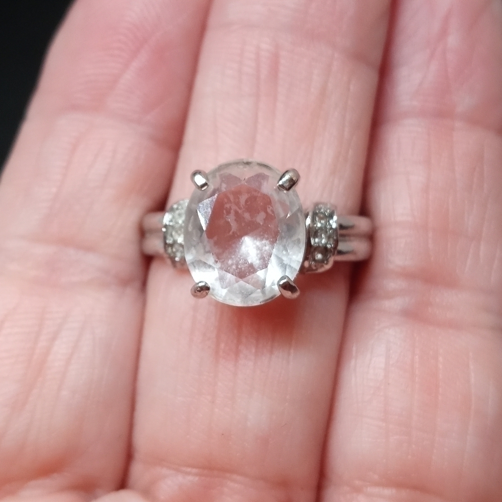 beautiful faux diamond costume jewelry size 9